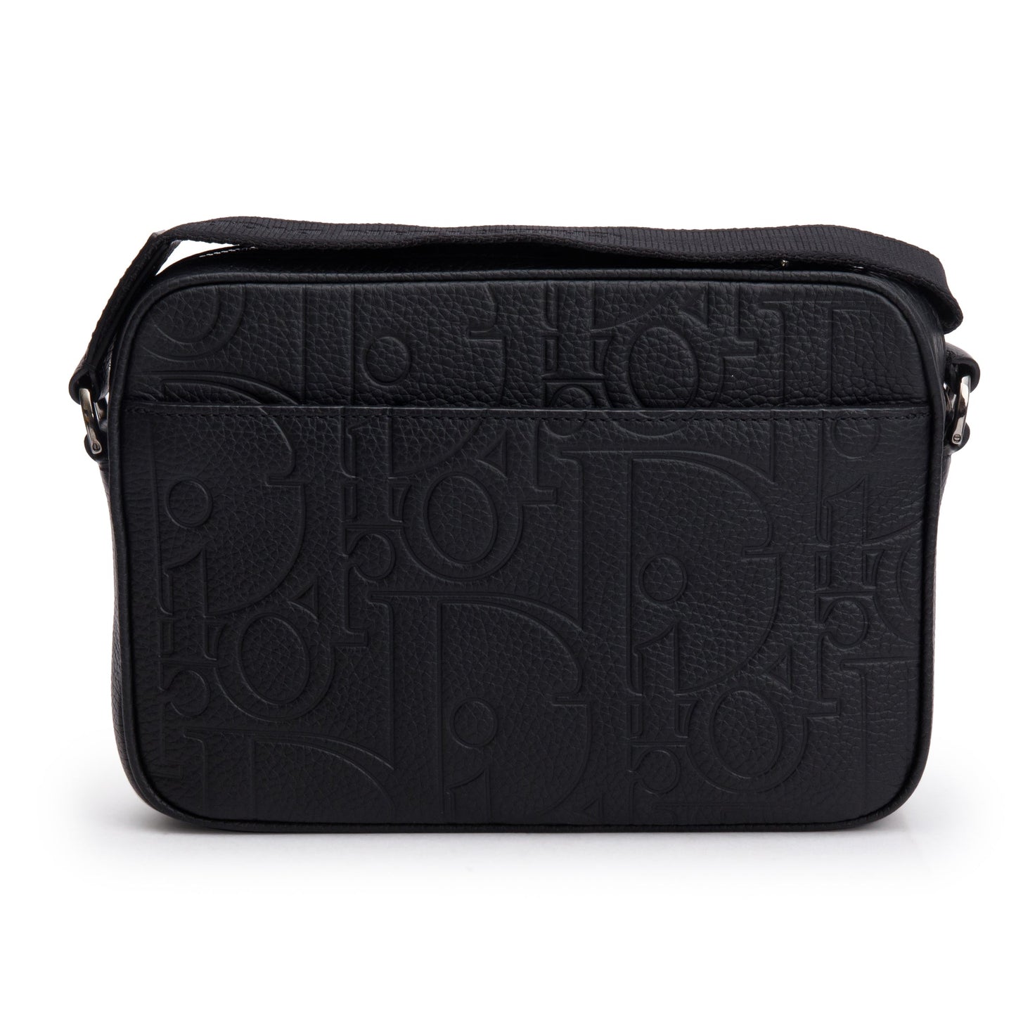 Christian Dior 2024 Black Leather Rider 2.0 Zipped Messenger Bag