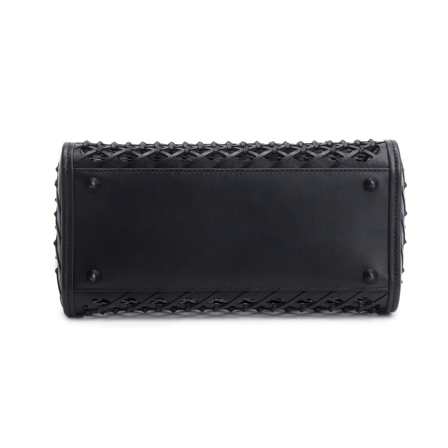 Christian Dior 2024 Black Leather So Black Medium Lady Dior Bag