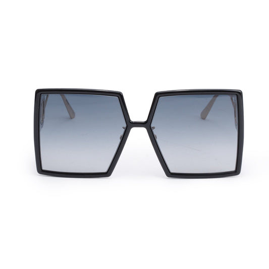 Christian Dior Black Acetate 30montaigne SU Oversize Sunglasses
