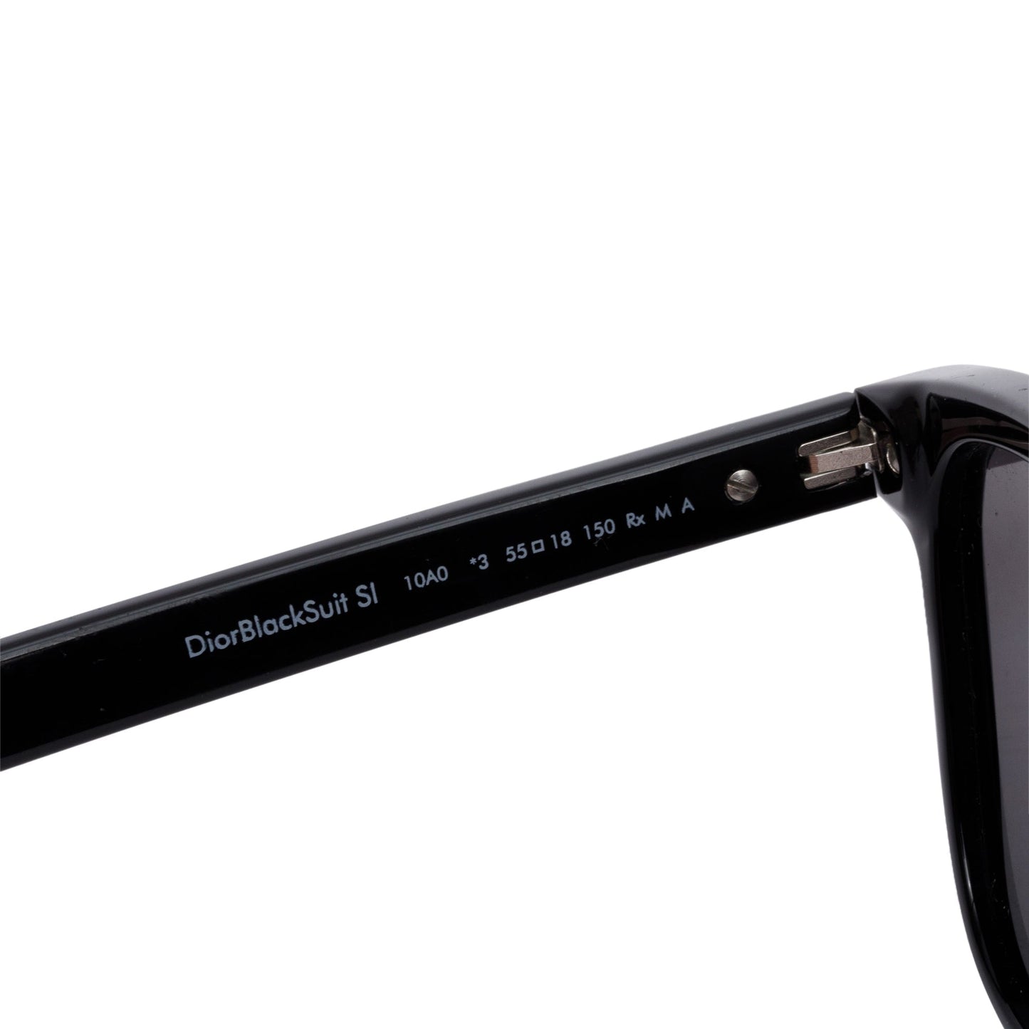 Christian Dior Black Acetate DiorBlackSuit SI Rectangular Sunglasses