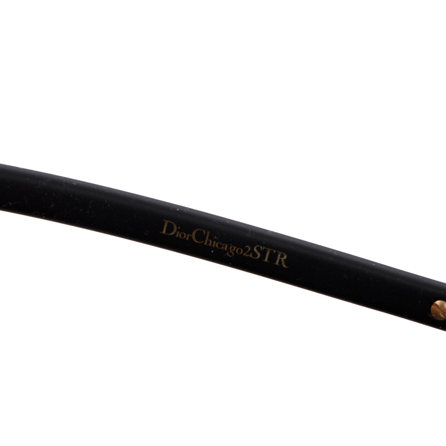 Christian Dior Black Acetate DiorChicago2STR Aviator Sunglasses