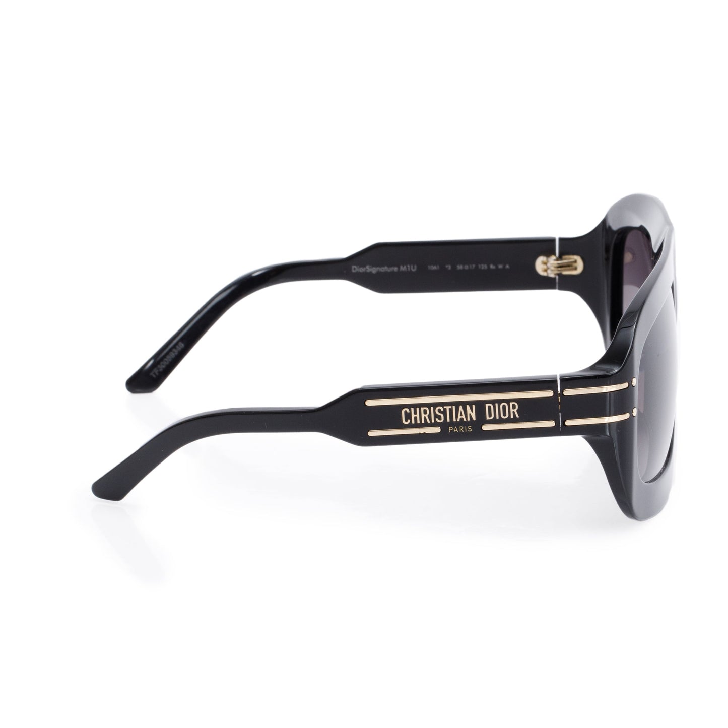 Christian Dior Black Acetate DiorSignature M1U Oversized Sunglasses