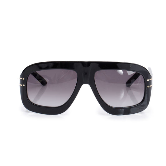 Christian Dior Black Acetate DiorSignature M1U Oversized Sunglasses