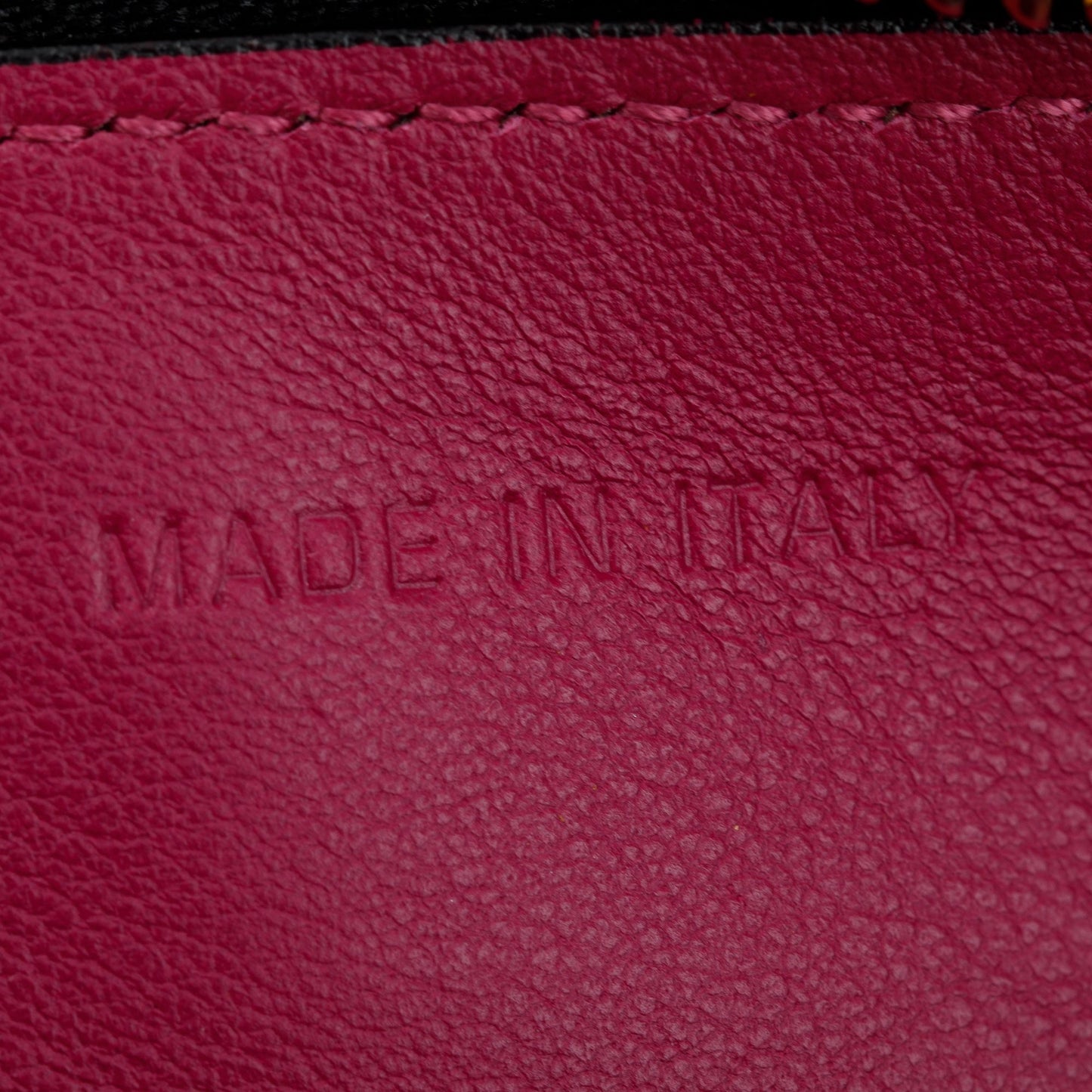 Christian Dior Black Calfskin Leather Medium Diorissimo Tote