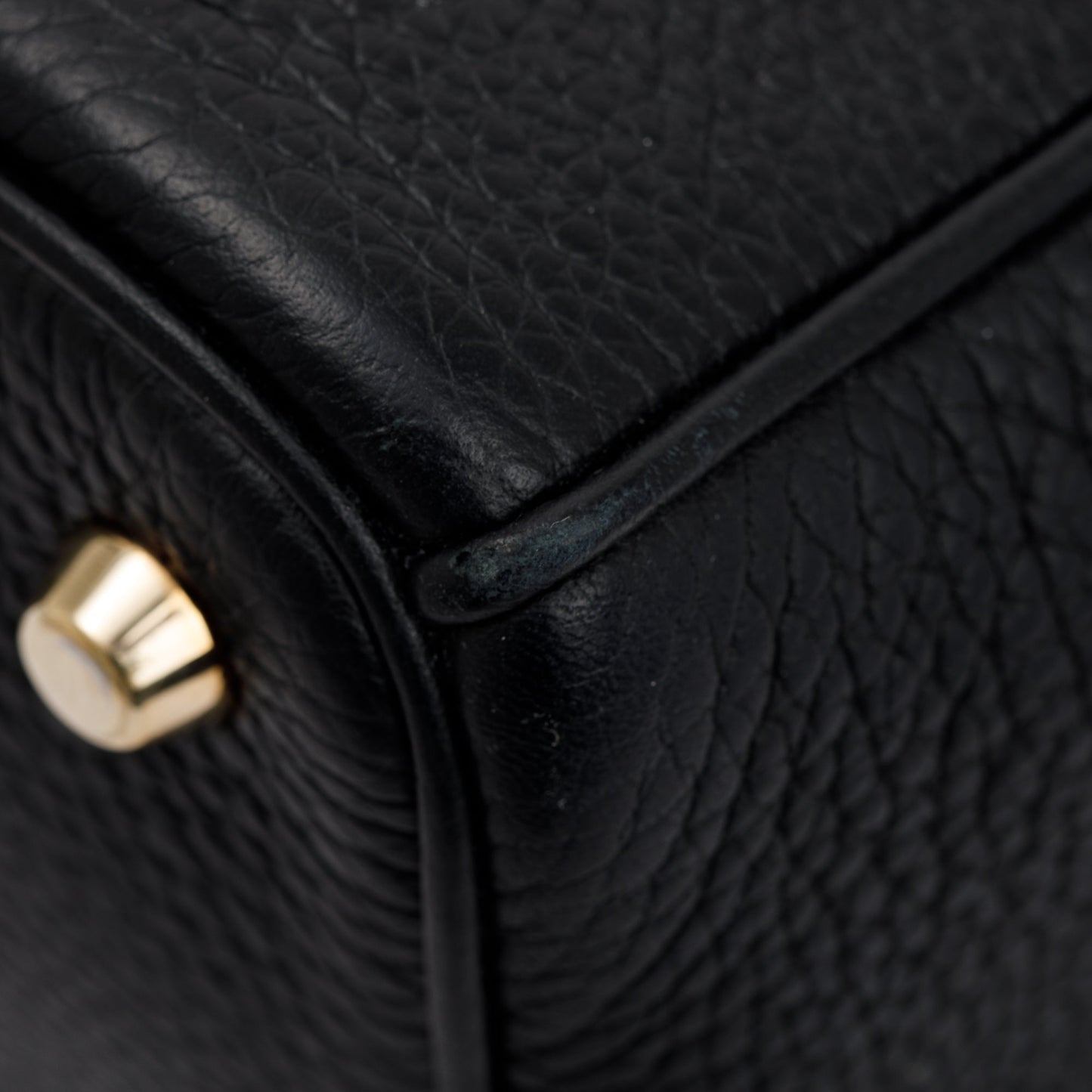 Christian Dior Black Calfskin Leather Medium Diorissimo Tote