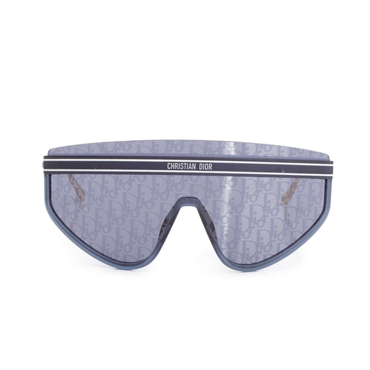 Christian Dior Blue Oblique DiorClub M2U Shield Sunglasses