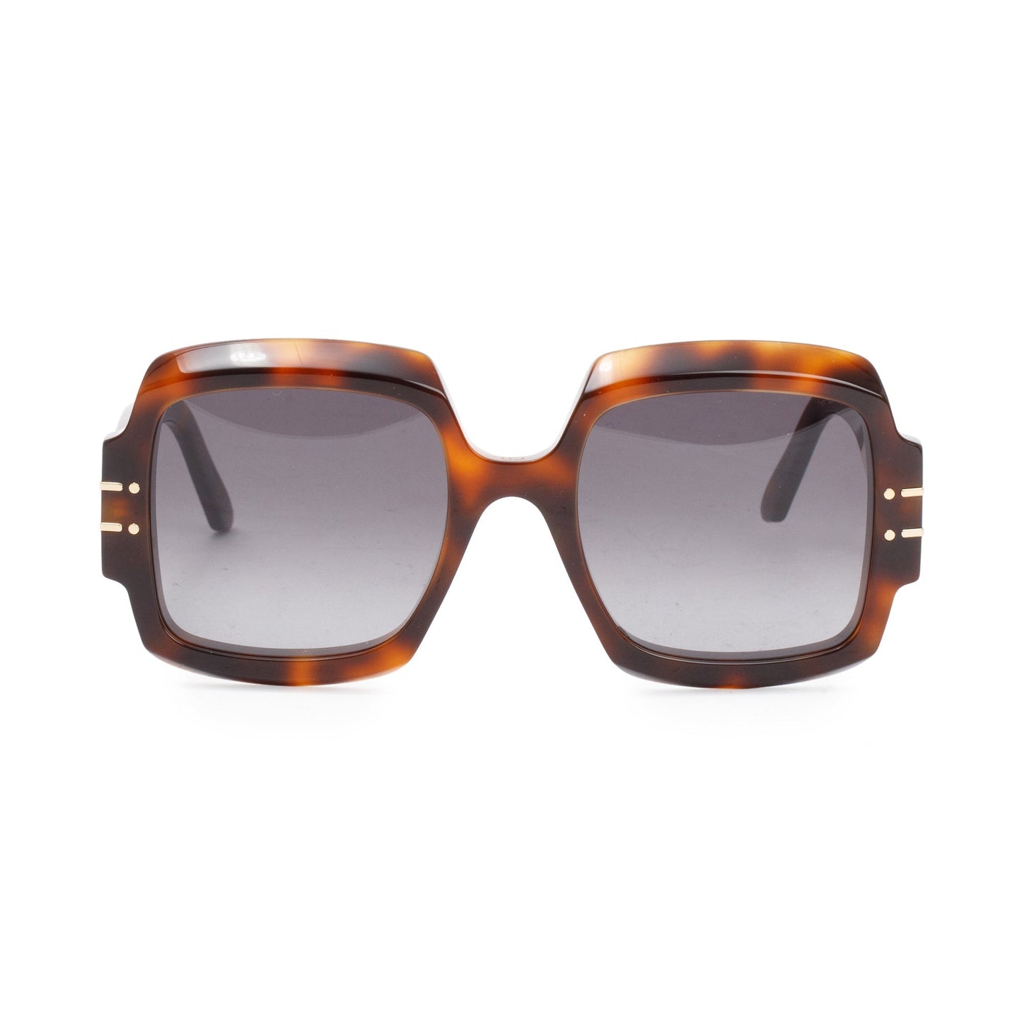 Christian Dior Brown Tortoise Acetate DiorSignature S1U Oversized Sunglasses