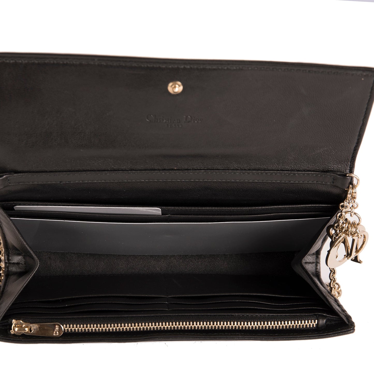 Christian Dior Cannage Croisiere Wallet on Chain