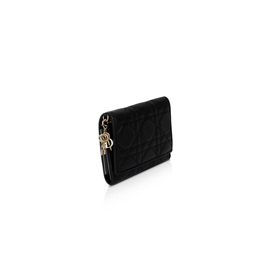 Christian Dior Cannage Lambskin Lady D Wallet