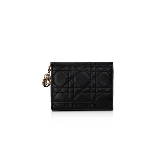 Christian Dior Cannage Lambskin Lady D Wallet