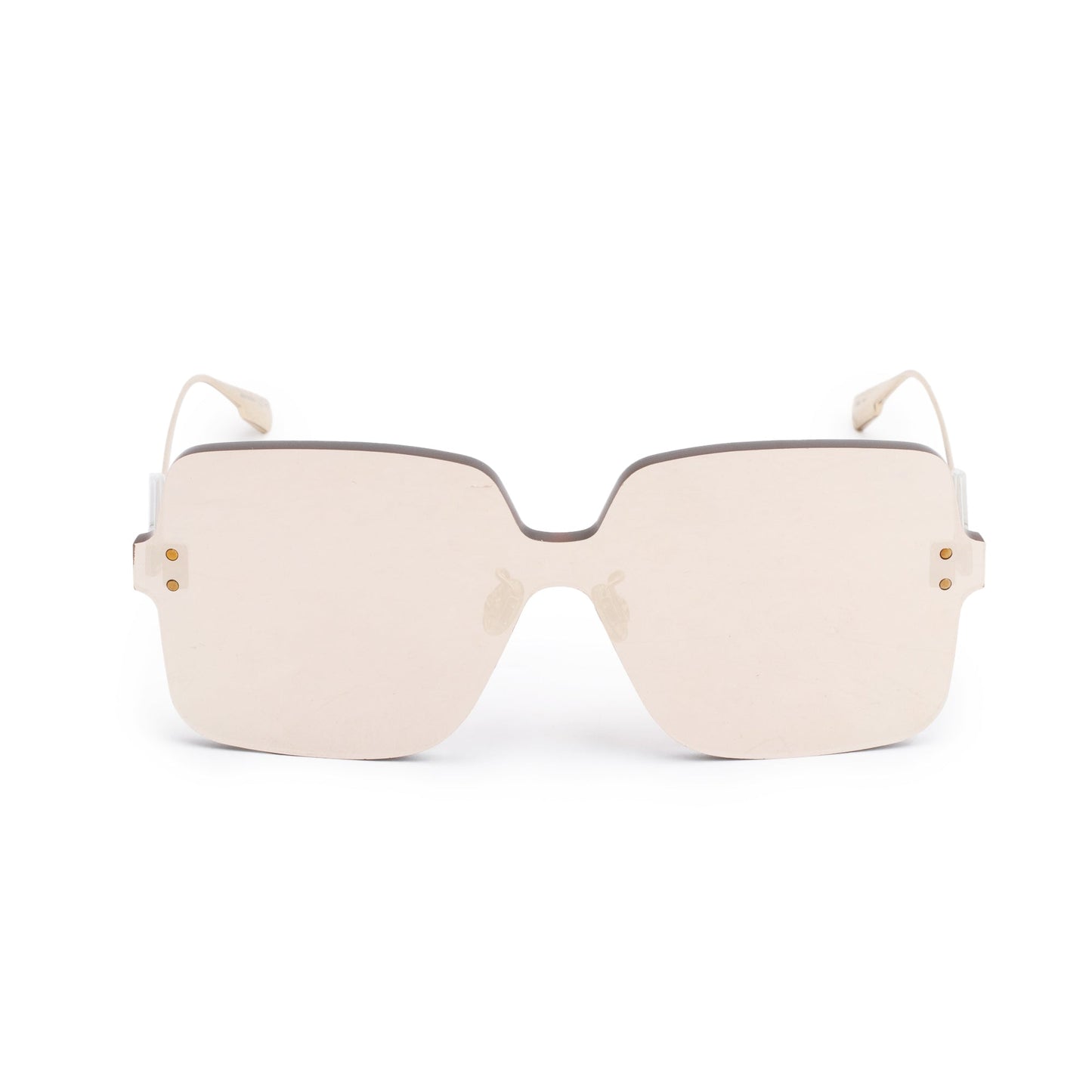 Christian Dior Gold Color Quake 1 Mirrored Sunglasses