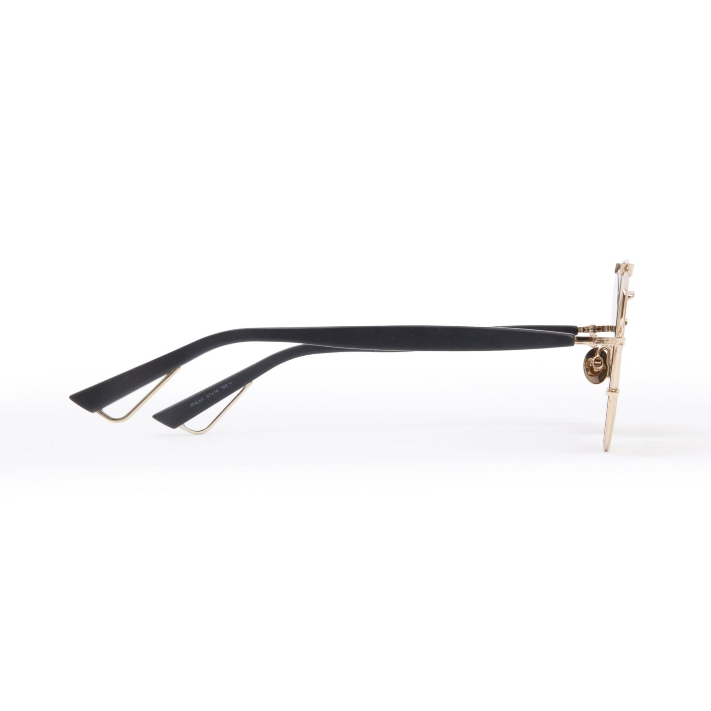 Christian Dior Gold-Tone Metal Diortechnologic Aviator Sunglasses