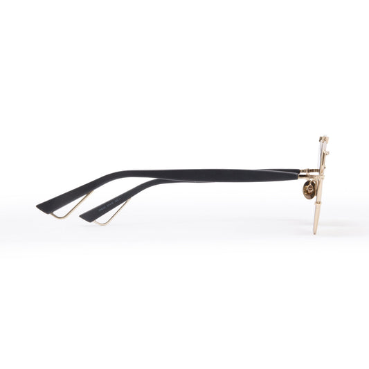 Christian Dior Gold-Tone Metal Diortechnologic Aviator Sunglasses