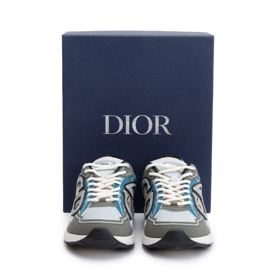 Christian Dior Gtey/White Mesh Technical Fabric B30 Sneakers, Size 40