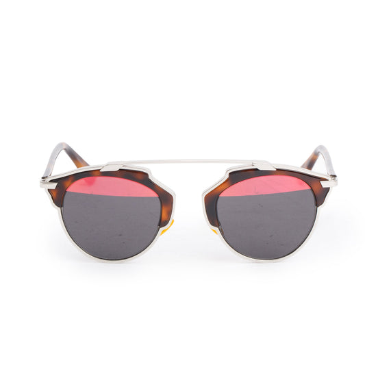 Christian Dior Havana Acetate Pink/Black Lenses SoReal Sunglasses