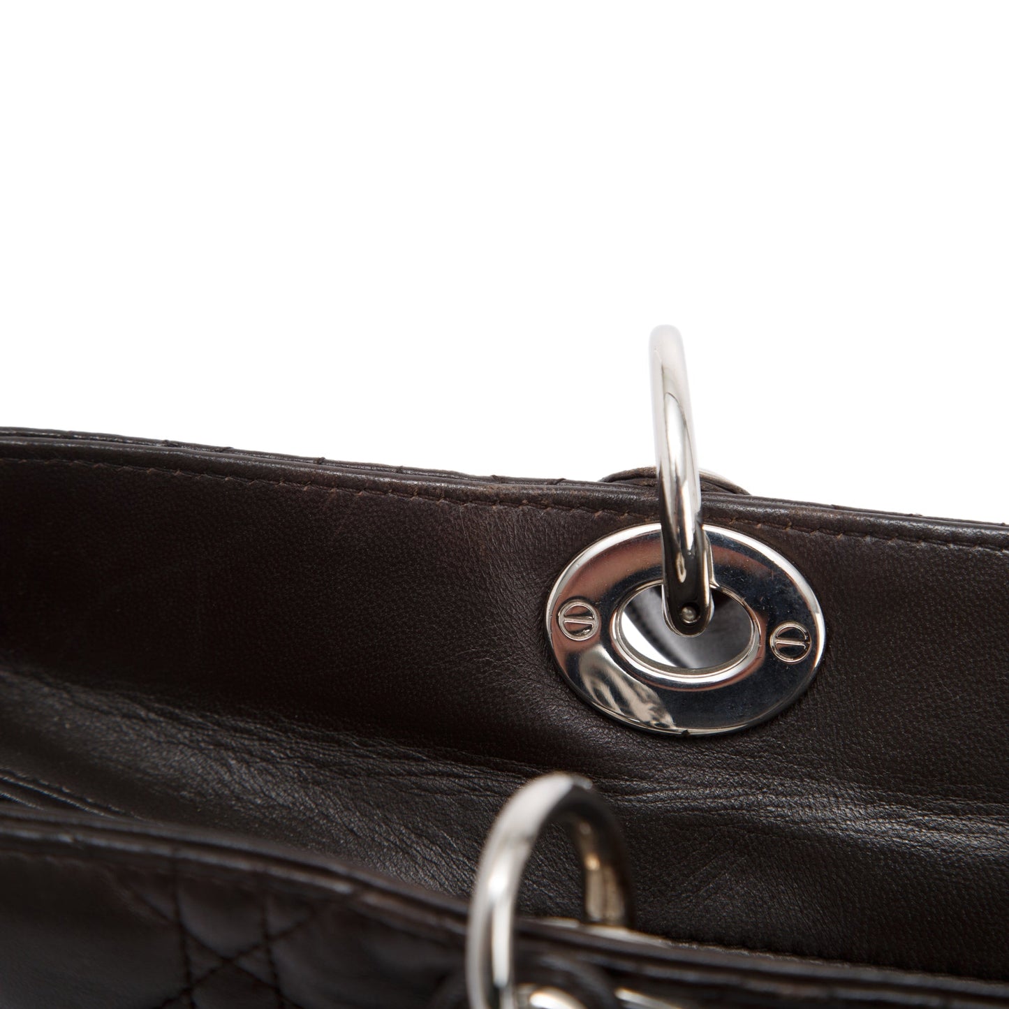 Christian Dior Large Leather Lady Dior Bag