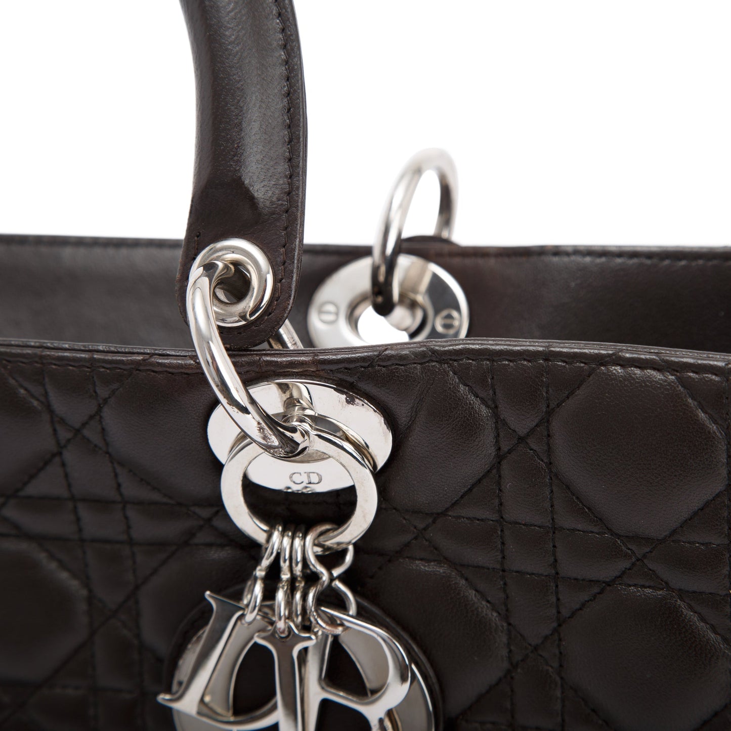 Christian Dior Large Leather Lady Dior Bag