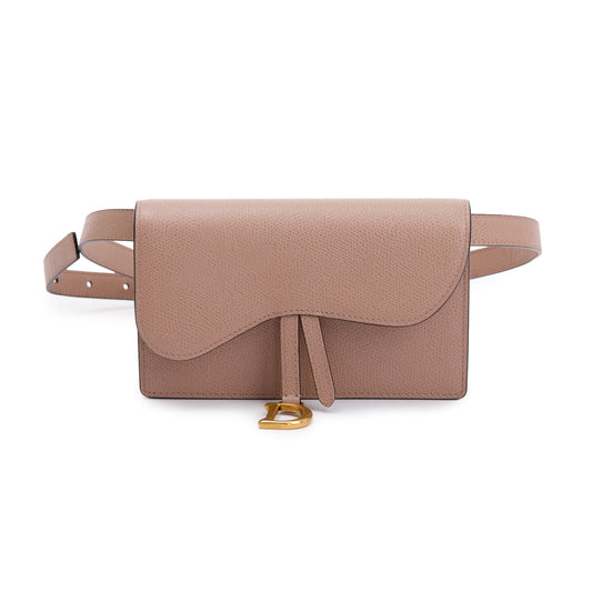 Christian Dior Leather Saddle Belt Pouch