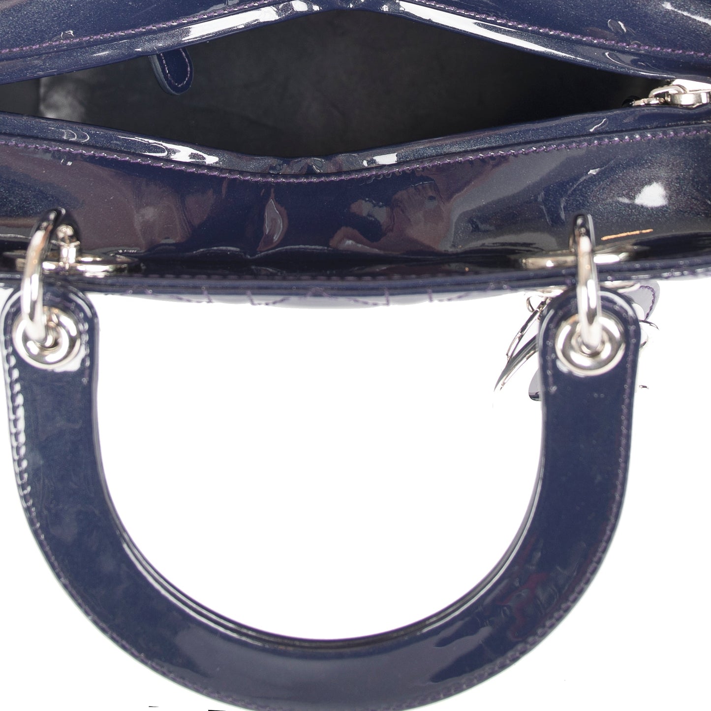 Christian Dior Medium Patent Leather Lady Dior Bag