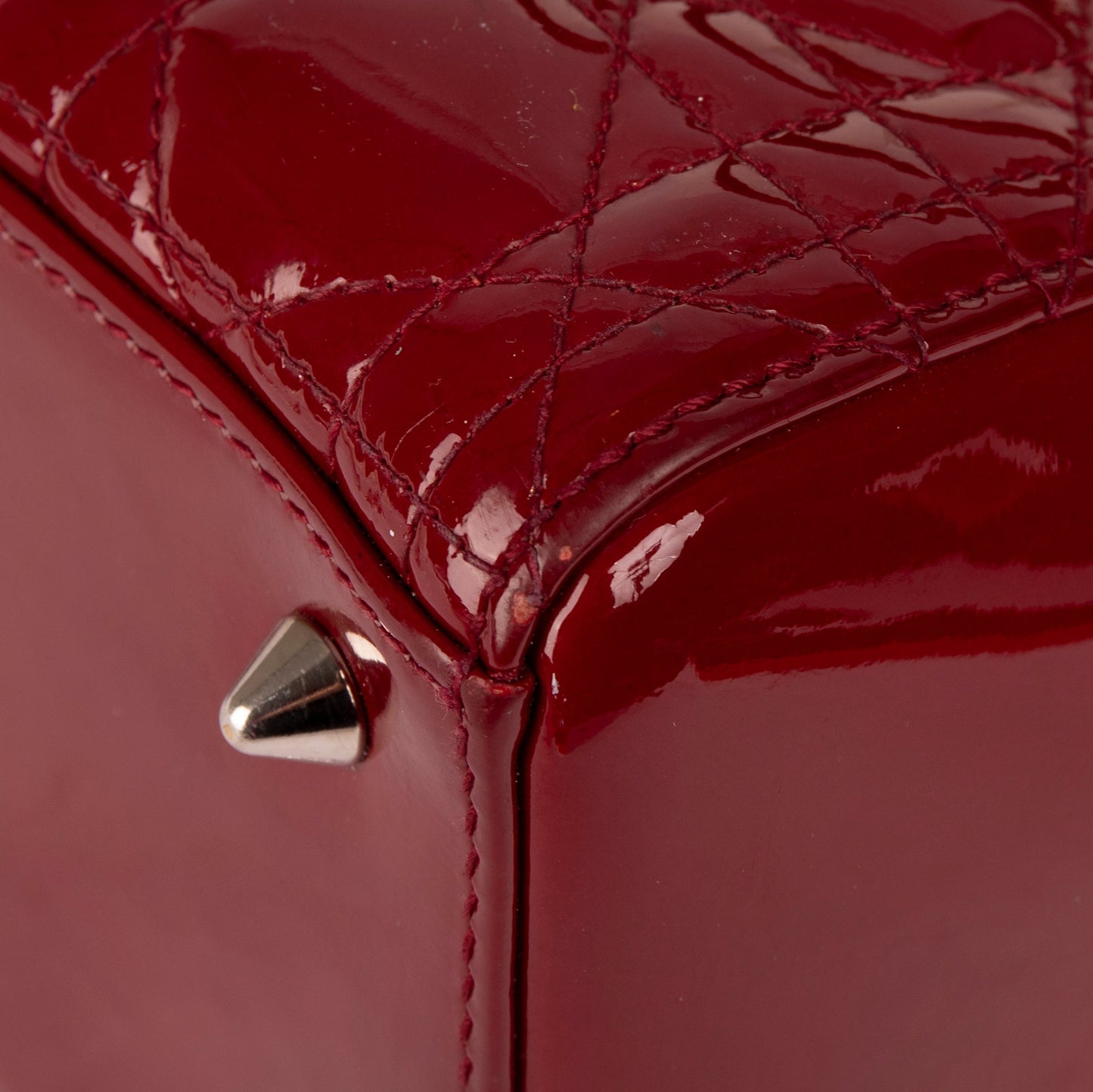 Christian Dior Medium Patent Leather Lady Dior Bag