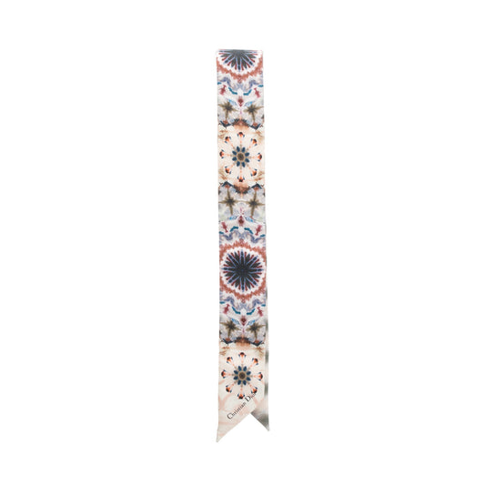 Christian Dior Multicolour Kaleidiorscopic Silk Twilly