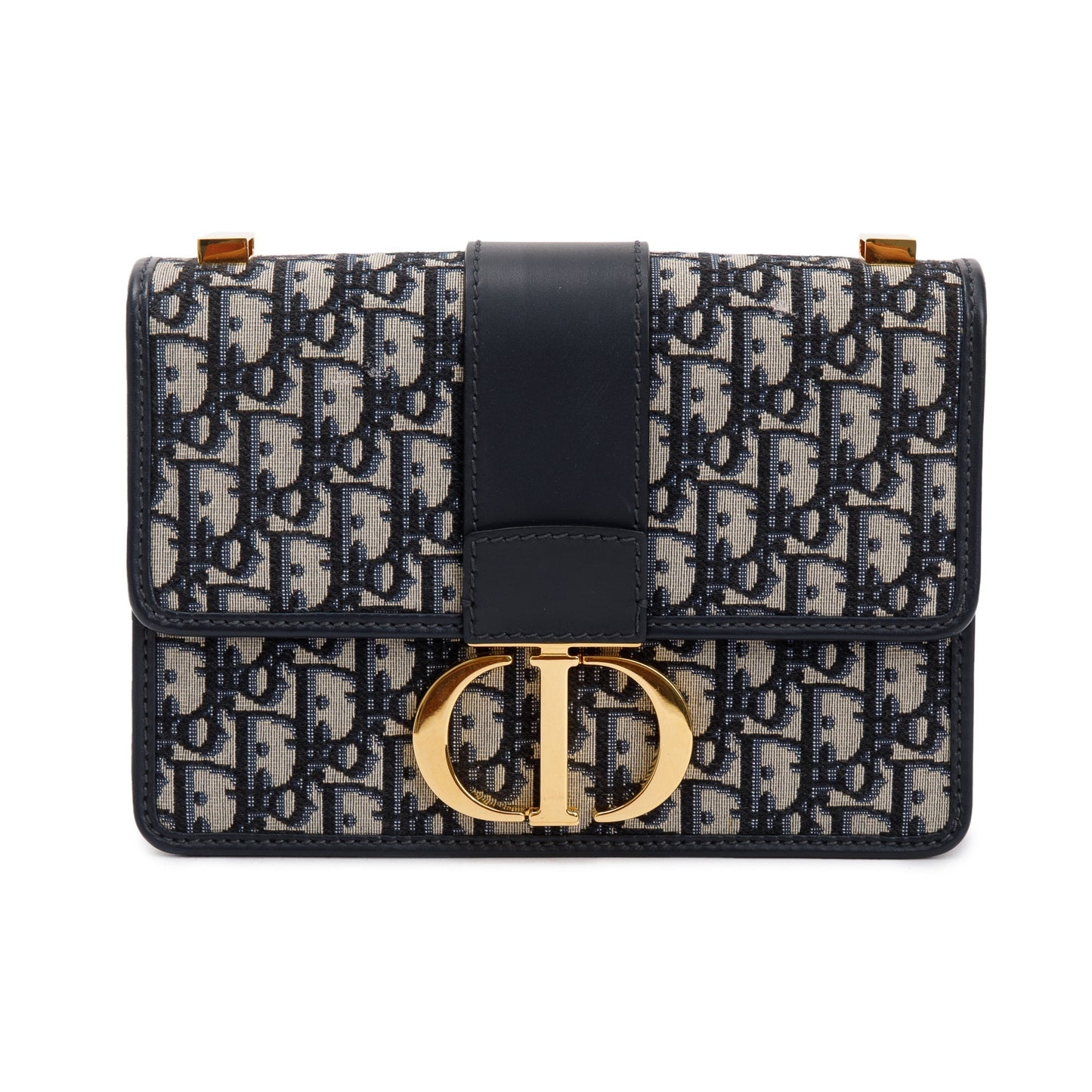 Christian Dior Navy Oblique 30 Montaigne Bag