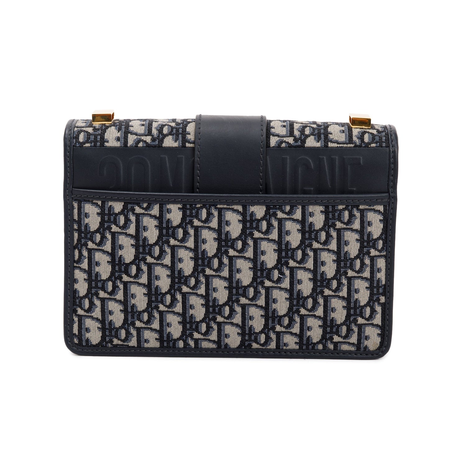 Christian Dior Navy Oblique 30 Montaigne Bag