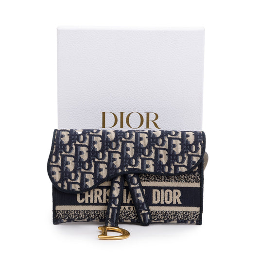 Christian Dior Oblique Slim Saddle Belt Pouch