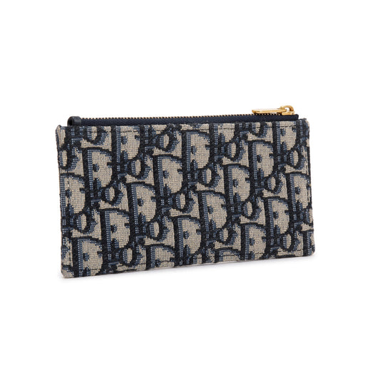Christian Dior Oblique Zipped Card Holder