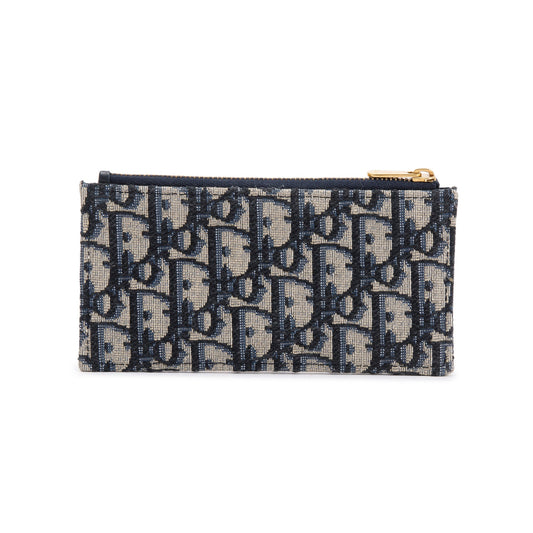 Christian Dior Oblique Zipped Card Holder