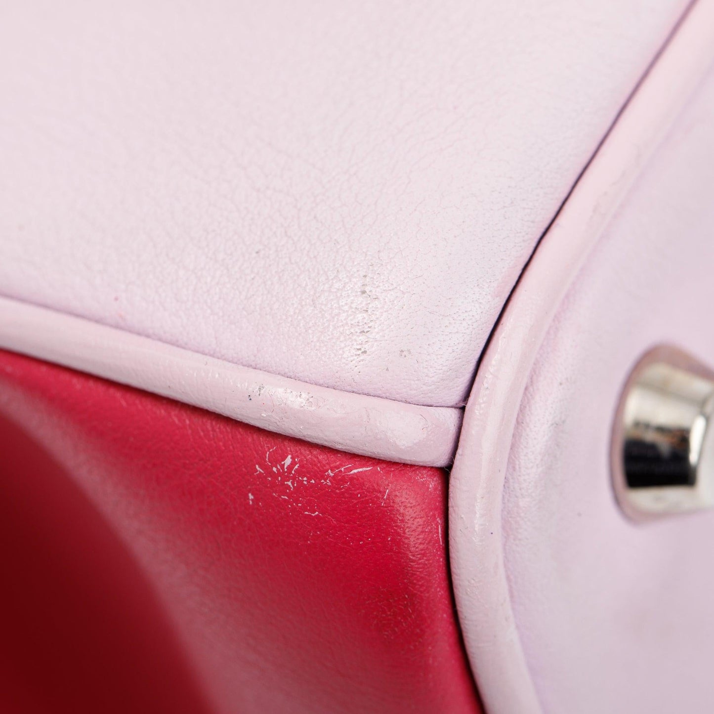 Christian Dior Pink Calfskin Leather Medium Diorissimo Tote