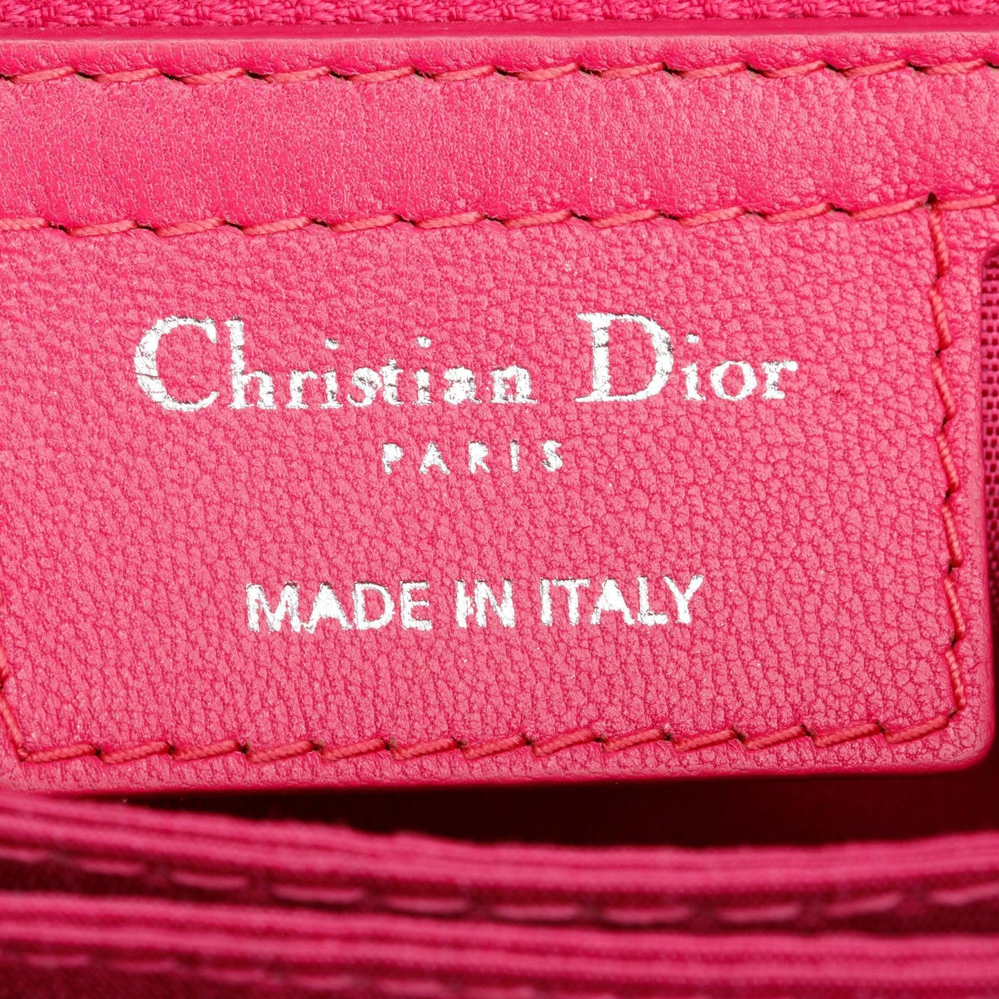 Christian Dior Pink Cannage Calfskin Leather New Lock Flap Bag