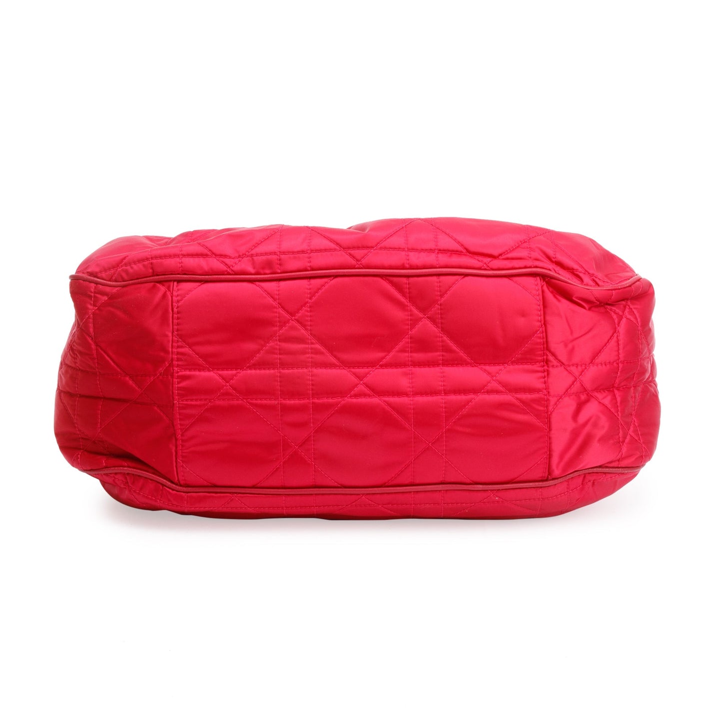 Christian Dior Pink Satin Cannage Drawstring Bag
