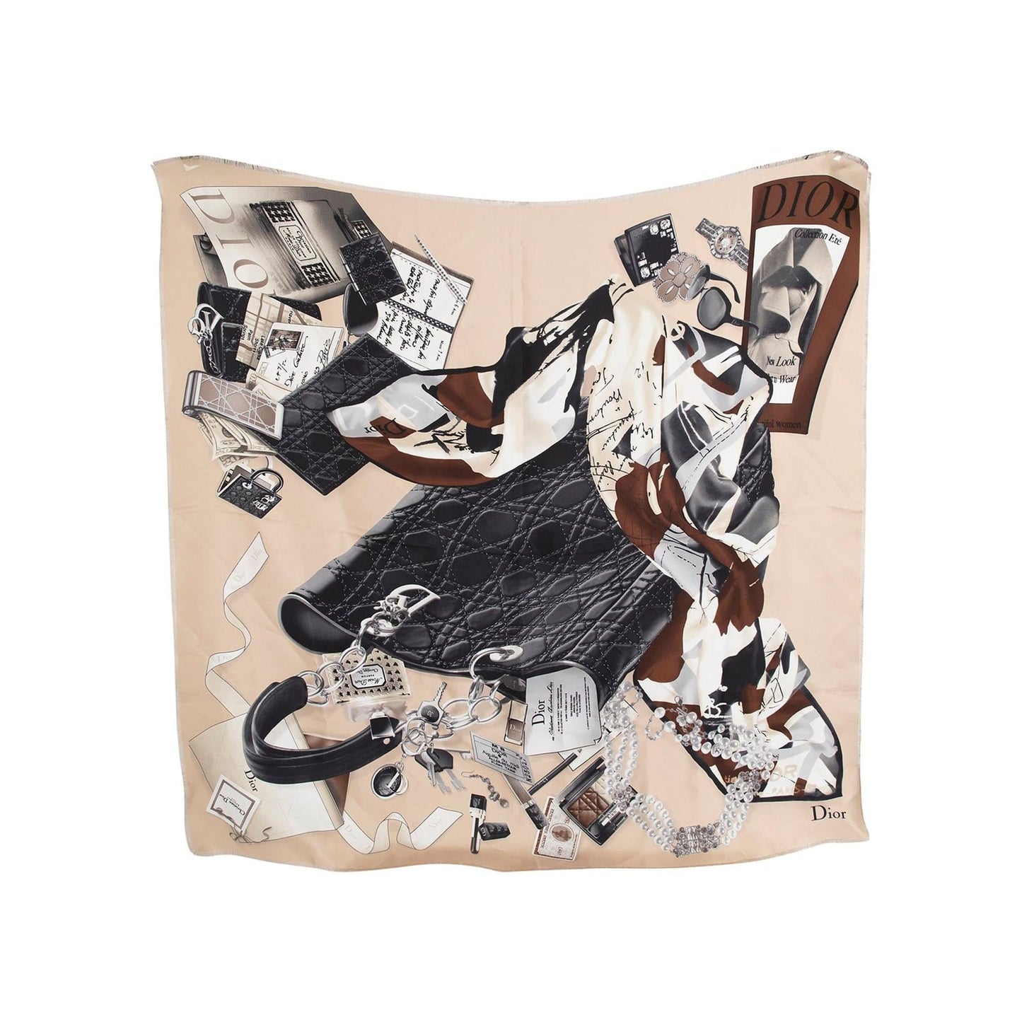Christian Dior Printed Silk Scarf
