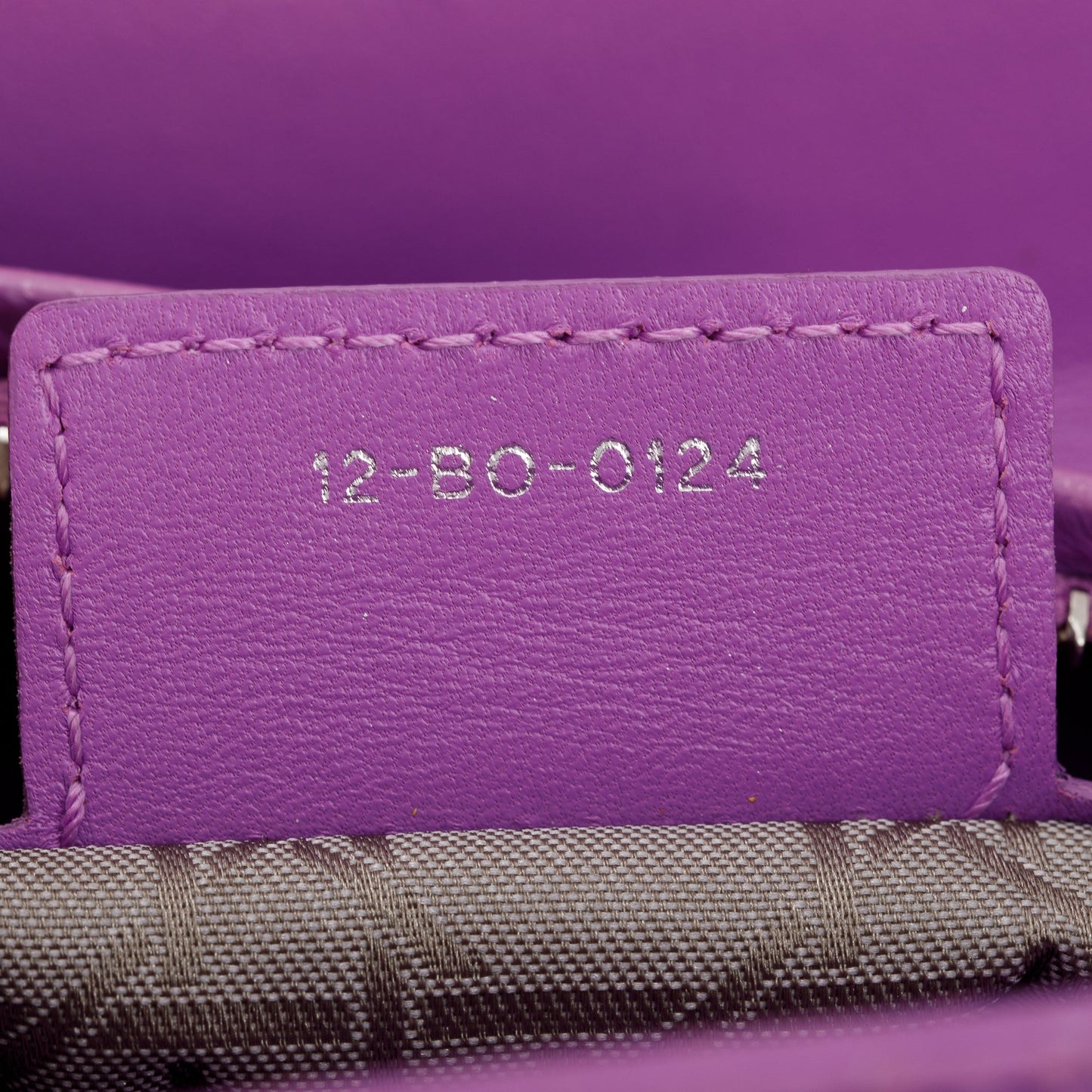 Christian Dior Purple Cannage Lambskin Leather Medium Lady Dior Bag