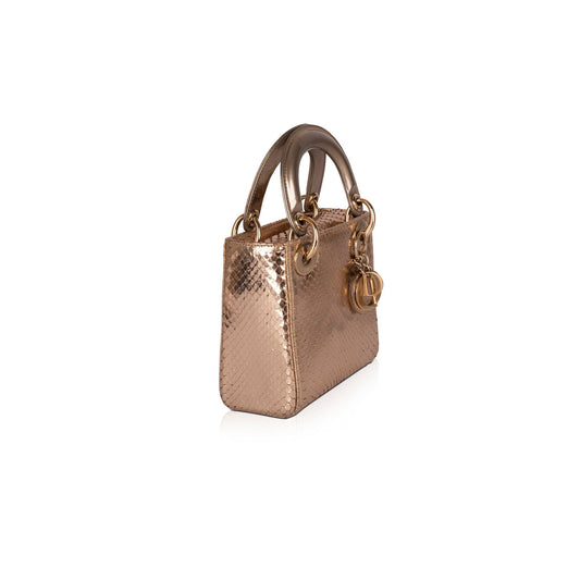 Christian Dior Python Mini Lady Dior Bag