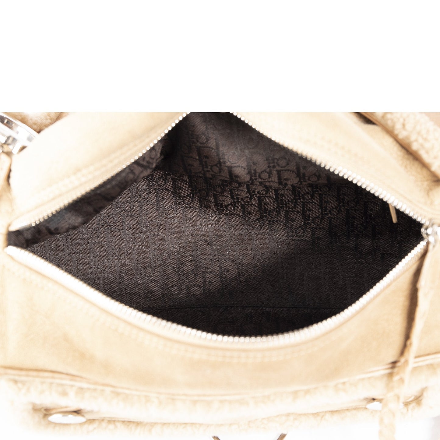 Christian Dior Remove Before Flight Shearling Bag