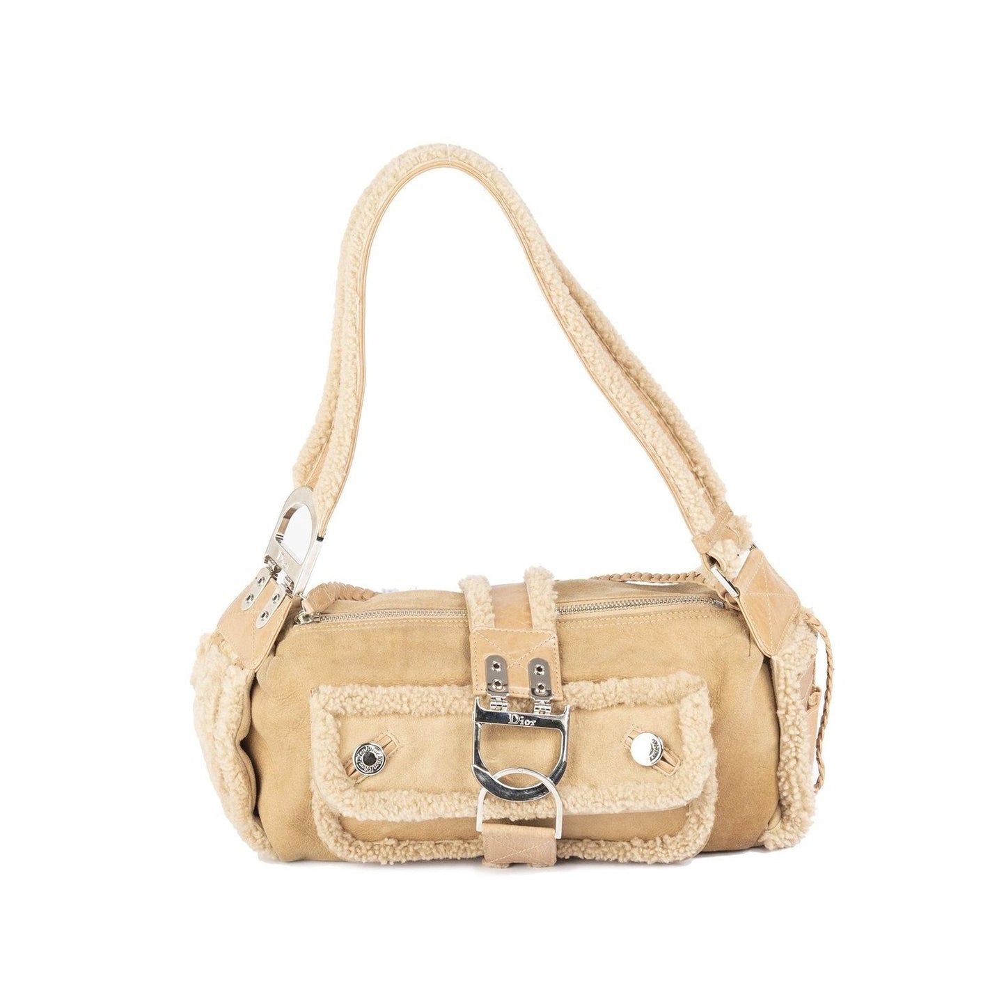 Christian Dior Remove Before Flight Shearling Bag