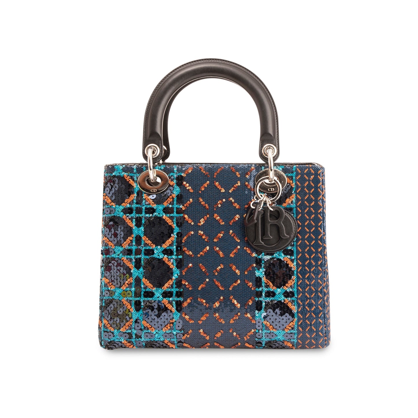 Christian Dior Sequin Medium Lady Dior Bag
