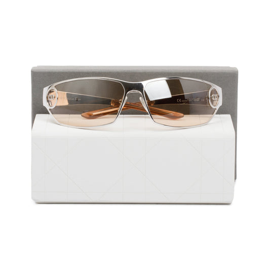 Christian Dior Silver Metal DiorStart Shield Sunglasses