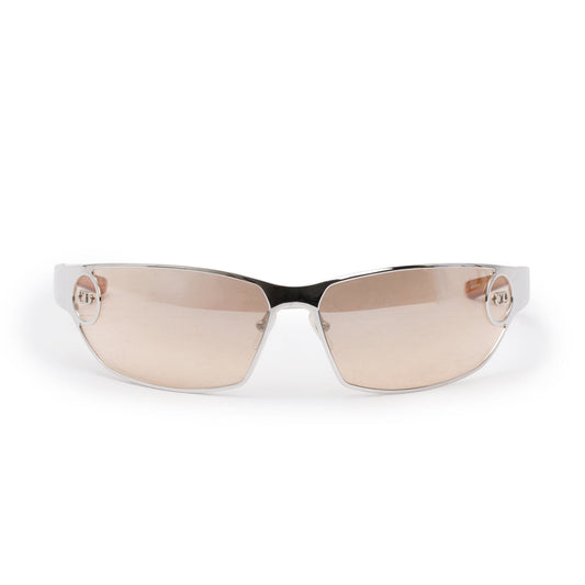 Christian Dior Silver Metal DiorStart Shield Sunglasses