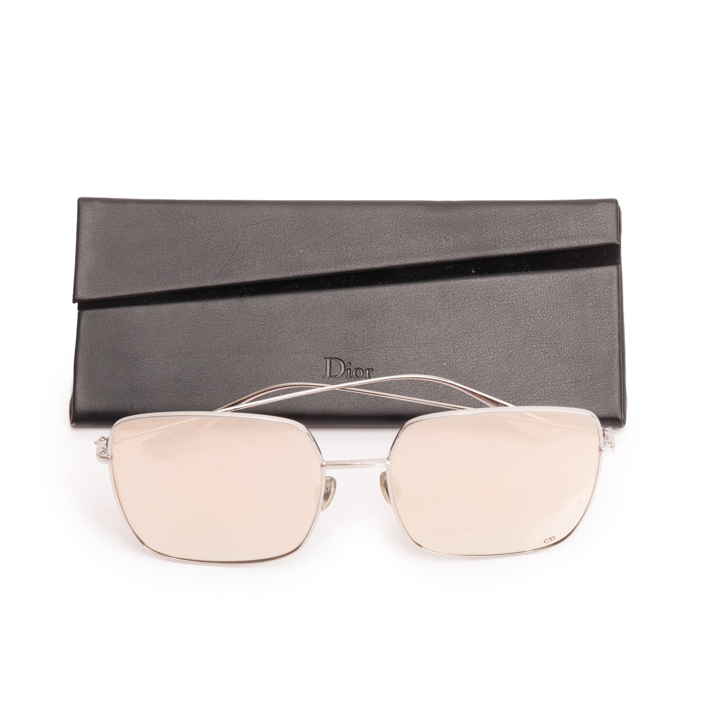Christian Dior Silver Metal Stellaire 1 Square Sunglasses