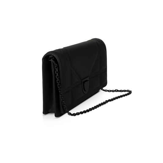 Christian Dior Ultramatte Stitched Cannage Diorama Wallet on Chain