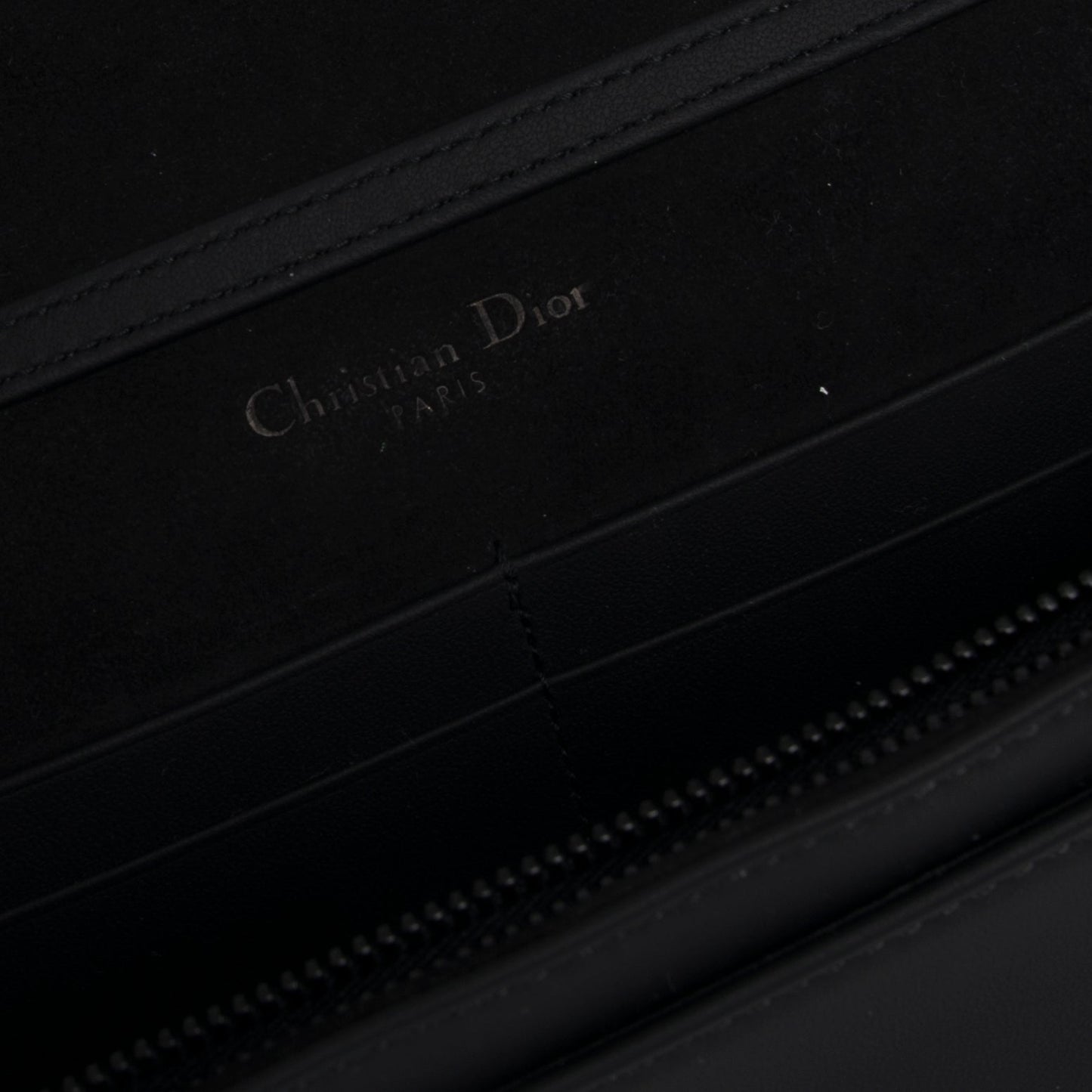 Christian Dior Ultramatte Stitched Cannage Diorama Wallet on Chain