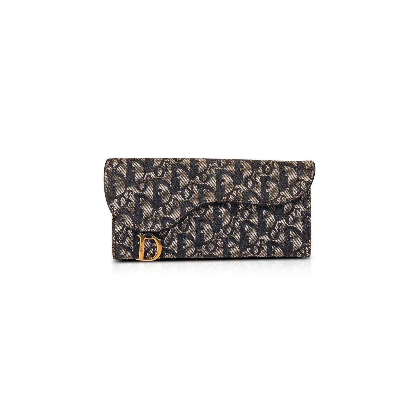 Christian Dior Vintage Diorissimo Saddle Flap Wallet