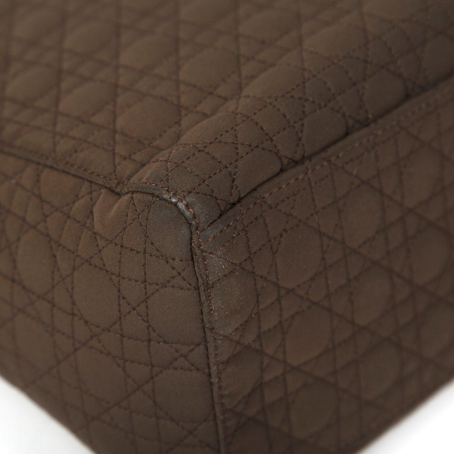 Christian Dior Vintage Large Nylon Lady Dior Bag