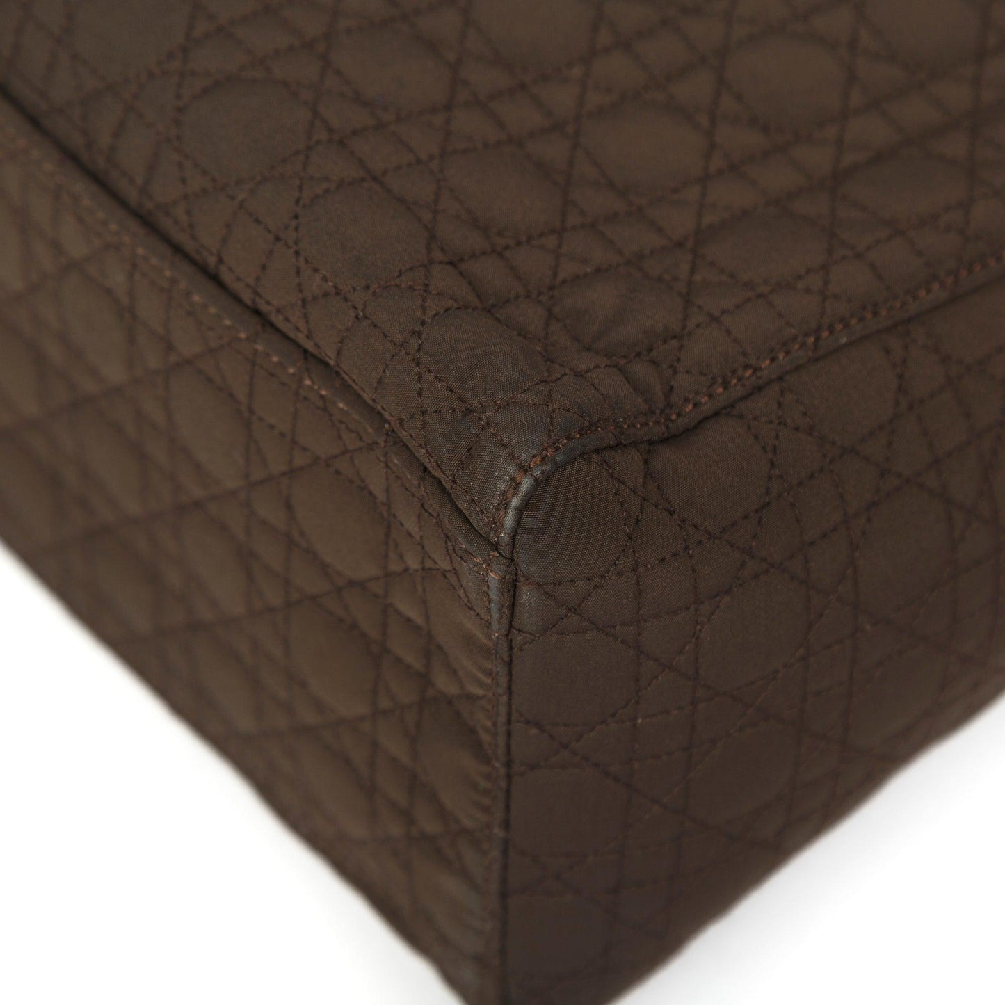 Christian Dior Vintage Large Nylon Lady Dior Bag