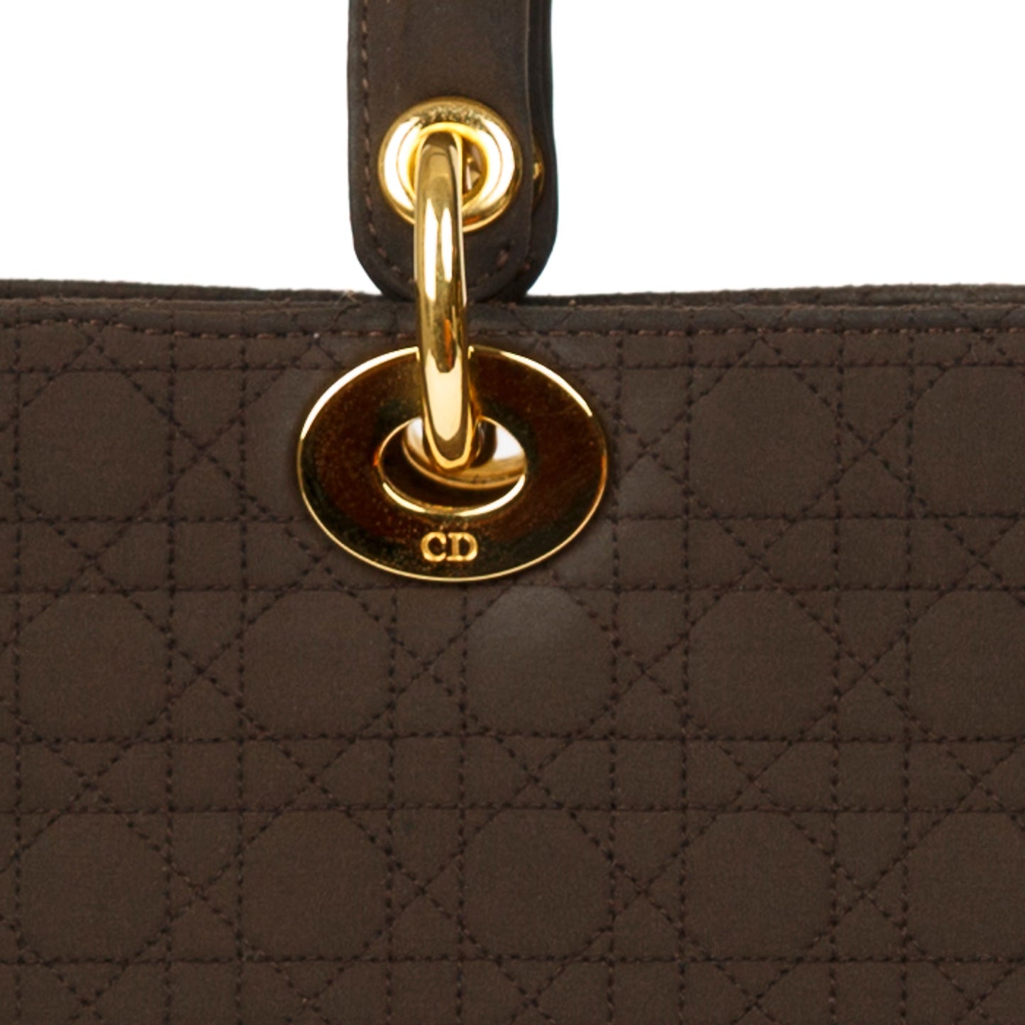 Christian Dior Vintage Large Nylon Lady Dior Bag
