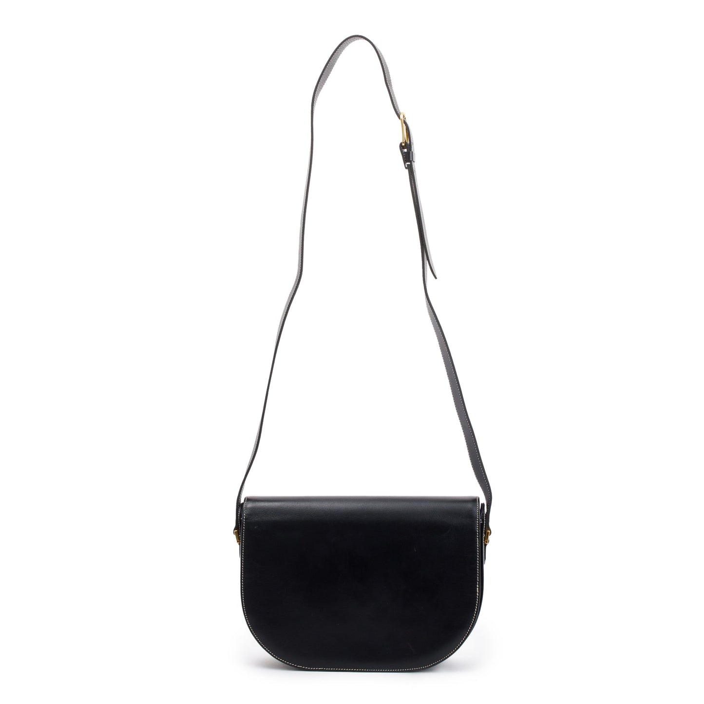 Christian Dior Vintage Navy Calfskin Leather Crossbody Bag