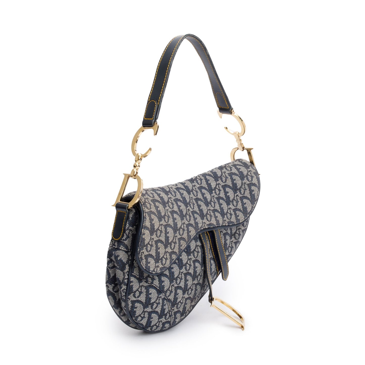 Christian Dior Vintage Oblique Medium Saddle Bag